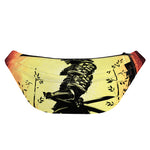 Sunset Samurai Warrior Print Fanny Pack