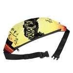 Sunset Samurai Warrior Print Fanny Pack