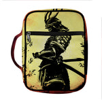 Sunset Samurai Warrior Print Front Pocket Bible Bag