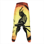 Sunset Samurai Warrior Print Hammer Pants