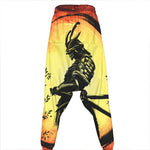 Sunset Samurai Warrior Print Hammer Pants