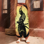 Sunset Samurai Warrior Print Harem Pants