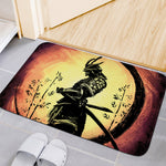 Sunset Samurai Warrior Print Indoor Door Mat