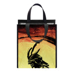 Sunset Samurai Warrior Print Insulated Lunch Tote