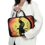 Sunset Samurai Warrior Print Laptop Sleeve With Handle