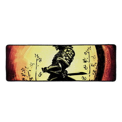 Sunset Samurai Warrior Print Long Kitchen Mat