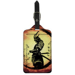 Sunset Samurai Warrior Print Luggage Tag