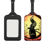 Sunset Samurai Warrior Print Luggage Tag