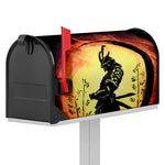Sunset Samurai Warrior Print Mailbox Cover