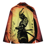 Sunset Samurai Warrior Print Men's Blazer