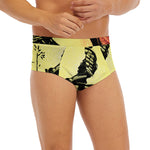 Sunset Samurai Warrior Print Men's Briefs