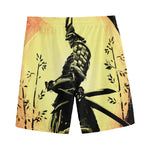 Sunset Samurai Warrior Print Men's Sports Shorts