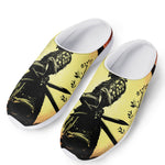 Sunset Samurai Warrior Print Mesh Casual Shoes