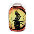 Sunset Samurai Warrior Print Mesh Laundry Hamper