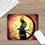 Sunset Samurai Warrior Print Mouse Pad