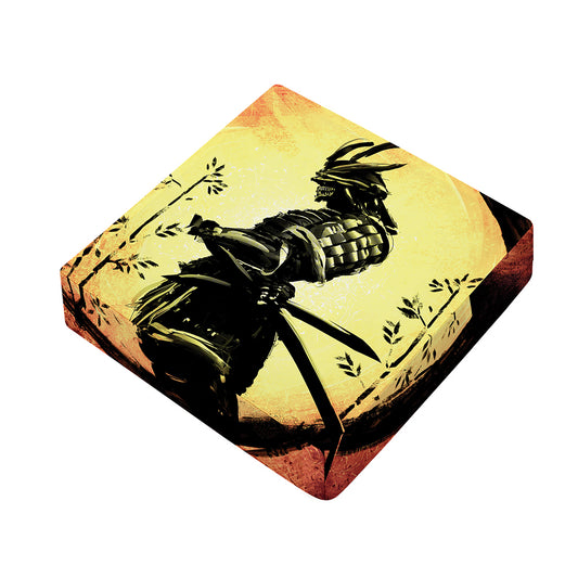 Sunset Samurai Warrior Print Outdoor Seat Cushion Cover