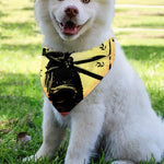 Sunset Samurai Warrior Print Over The Collar Dog Bandana