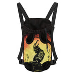 Sunset Samurai Warrior Print Pet Carrier Backpack