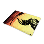Sunset Samurai Warrior Print Pet Cooling Mat Cover