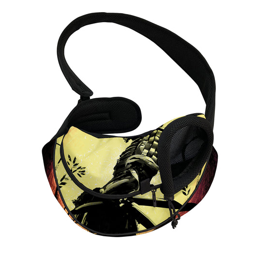 Sunset Samurai Warrior Print Pet Sling Carrier