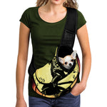 Sunset Samurai Warrior Print Pet Sling Carrier