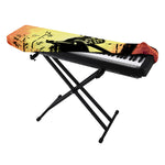 Sunset Samurai Warrior Print Piano Keyboard Cover