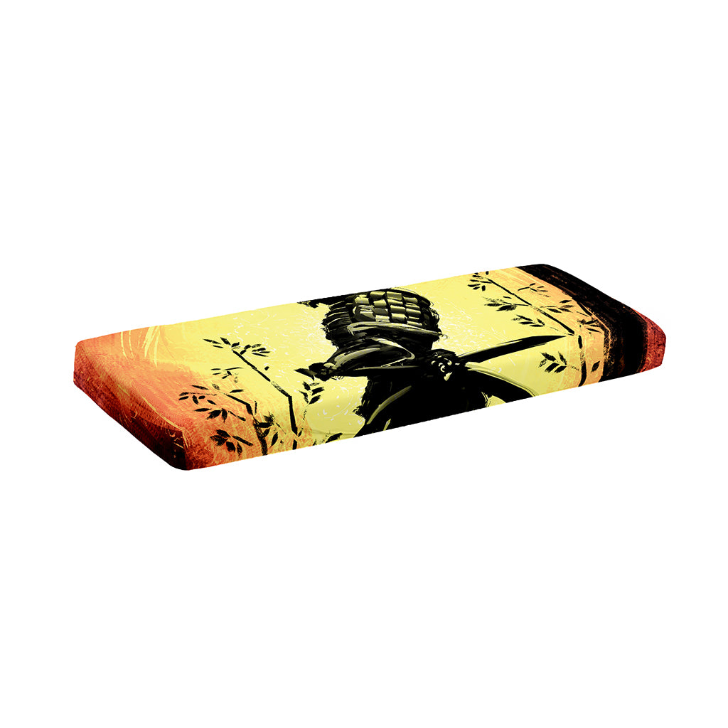 Sunset Samurai Warrior Print Piano Keyboard Cover