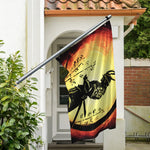 Sunset Samurai Warrior Print Polyester Flag