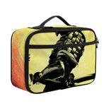 Sunset Samurai Warrior Print Portable Lunch Bag