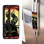 Sunset Samurai Warrior Print Refrigerator Handle Covers