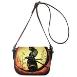 Sunset Samurai Warrior Print Saddle Bag