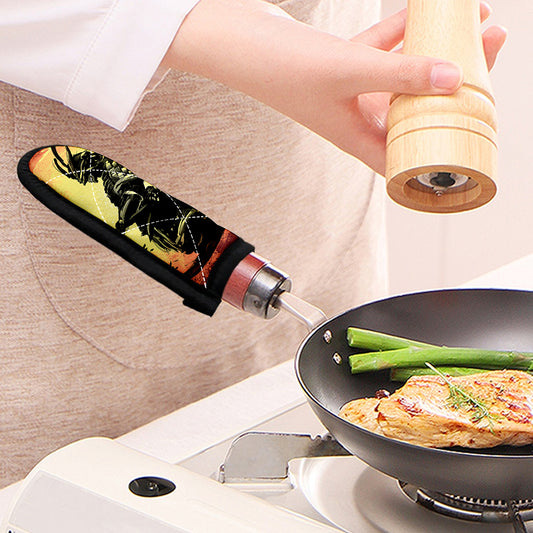 Sunset Samurai Warrior Print Skillet Handle Cover