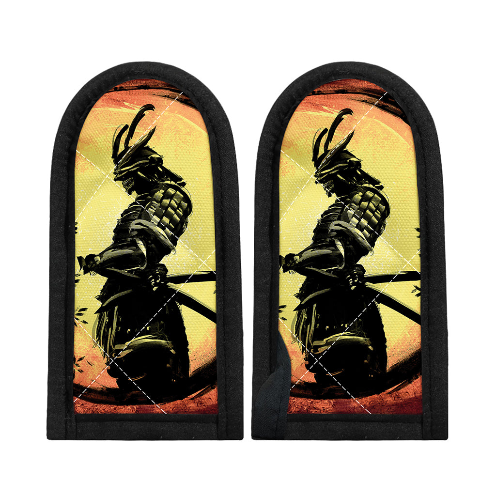 Sunset Samurai Warrior Print Skillet Handle Cover