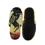 Sunset Samurai Warrior Print Slippers
