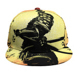 Sunset Samurai Warrior Print Snapback Cap