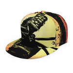Sunset Samurai Warrior Print Snapback Cap
