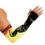 Sunset Samurai Warrior Print Sun Protection Arm Sleeves