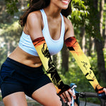 Sunset Samurai Warrior Print Sun Protection Arm Sleeves