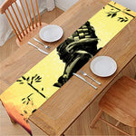 Sunset Samurai Warrior Print Table Runner