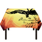 Sunset Samurai Warrior Print Tablecloth