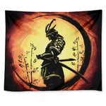 Sunset Samurai Warrior Print Tapestry