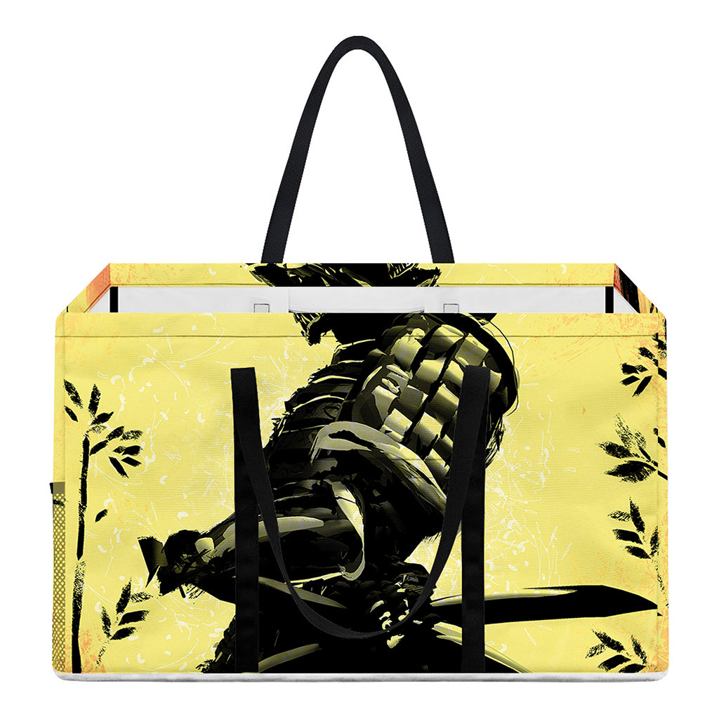 Sunset Samurai Warrior Print Utility Tote Bag