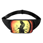 Sunset Samurai Warrior Print Waist Bag