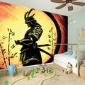 Sunset Samurai Warrior Print Wall Sticker