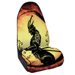 Sunset Samurai Warrior Print Waterproof Car Seat Cover