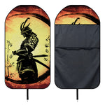 Sunset Samurai Warrior Print Waterproof Car Seat Cover