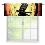 Sunset Samurai Warrior Print Window Valance