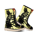 Sunset Samurai Warrior Print Winter Boots