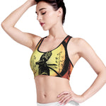 Sunset Samurai Warrior Print Women's Sports Bra