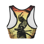 Sunset Samurai Warrior Print Women's Sports Bra